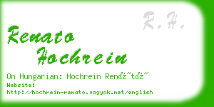 renato hochrein business card